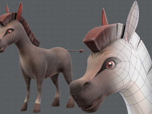 donkey v01 Modello 3D