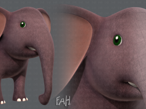 elephant v01 Modello 3D