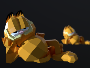 garfield cat Modello 3D