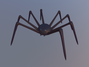 halloween toon spider Modello 3D
