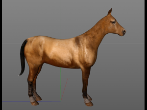 horse low poly Modello 3D