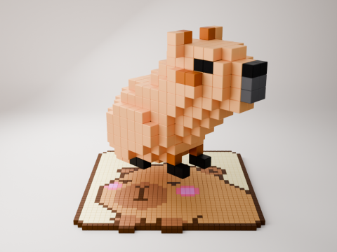 Isometric Voxel Capybara Modello 3D