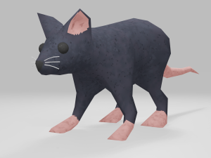 Low-poly Mouse game ready Modello 3D