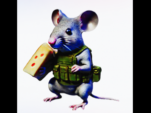 Mouse military Modello 3D