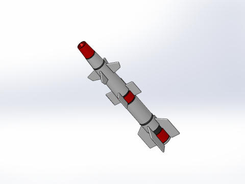 N-6 ROCKET MISSILE CONCEPT PROTOTYPE Modello 3D