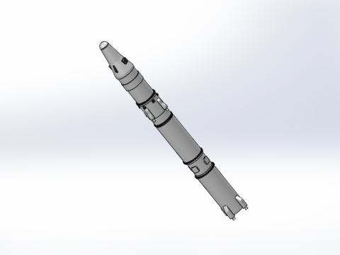 R36 ROCKET MISSILE PROTOTYPE CONCEPT Modello 3D