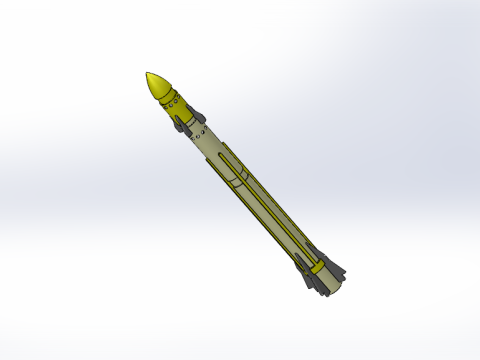 R440 ROCKET MISSILE PROTOTYPE CONCEPT Modello 3D
