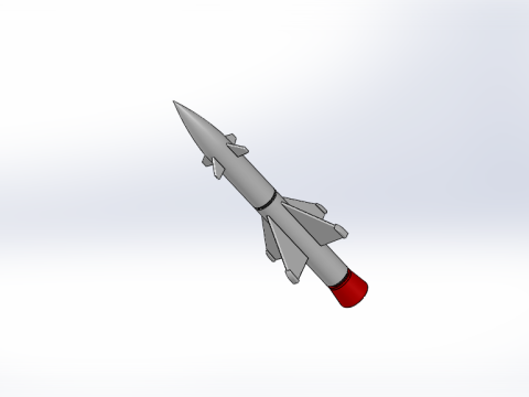 SA-1 ROCKET MISSILE CONCEPT PROTOTYPE Modello 3D