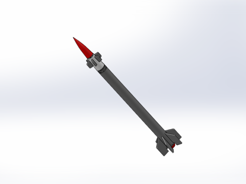 SA-8 ROCKET MISSILE PROTOTYPE CONCEPT Modello 3D
