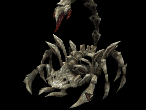 scorpion skeleton rigged Modello 3D