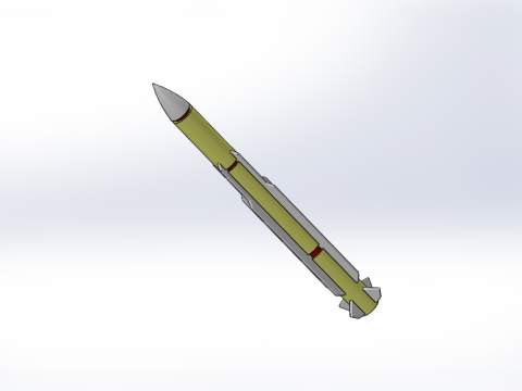 SM-2 ROCKET MISSILE CONCEPT PROTOTYPE Modello 3D