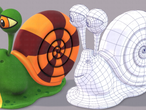 snail v01 Modello 3D