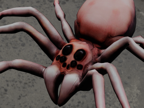 Spider Animated Modello 3D