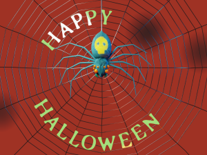 spooky spider Modello 3D