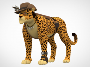 tf2 sniper leopard Modello 3D